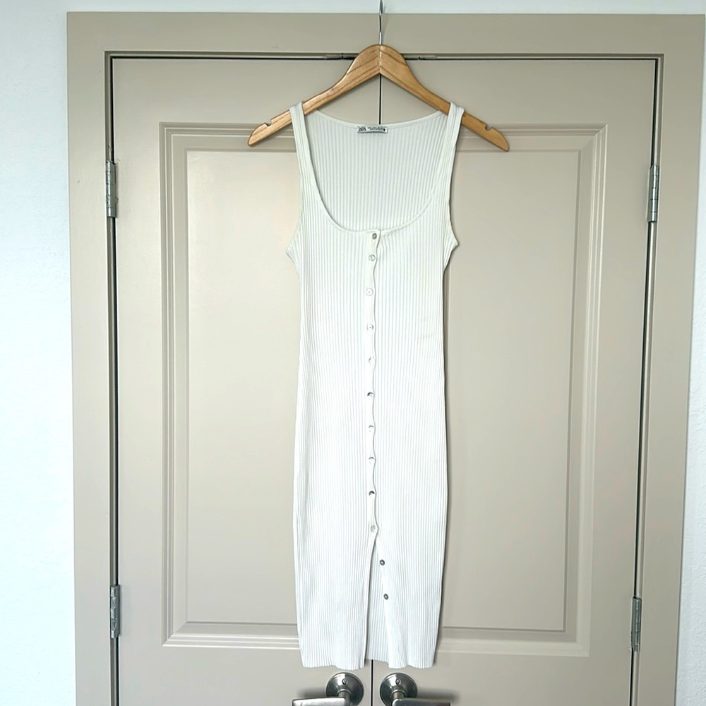 Zara white/cream dress, US S.